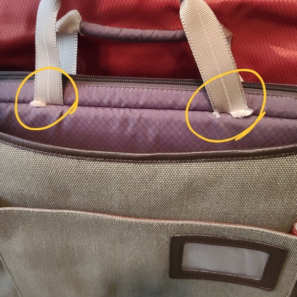 STM Russ Folisi NWT Green And Orange Laptop Messenger Bag Size XL - Picture 16 of 16